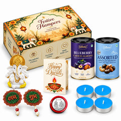 Blueberry Almond and Assorted Chocolate Ganesh Hamper