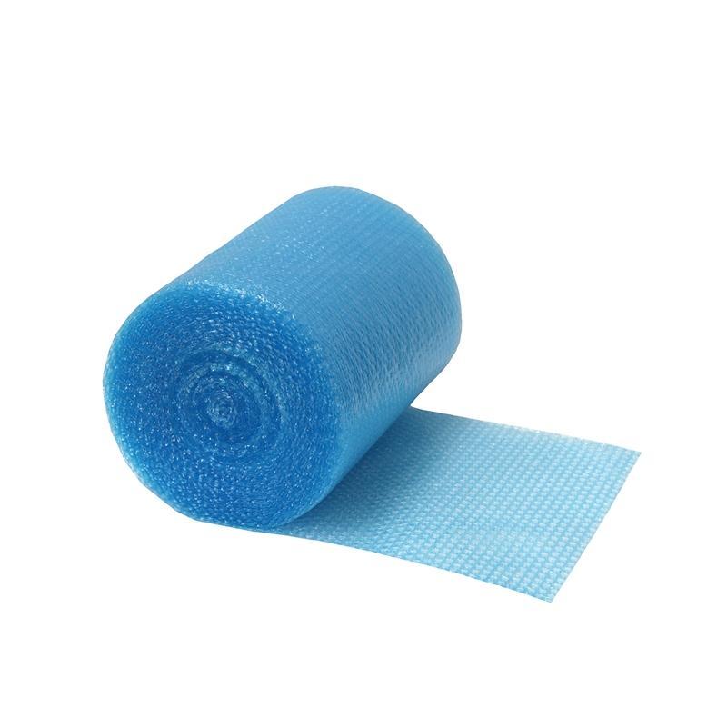 Colorful air bubble packing roll in white