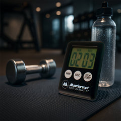 Digital timer showing time set for cooking