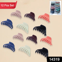 Close-up of matte finish hair claw clips