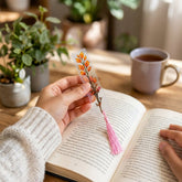 Floral Bookmark with Tassel
