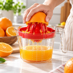 Apex Fresh Jug Manual Citrus Juicer with Strainer and Measuring Jug 600ml