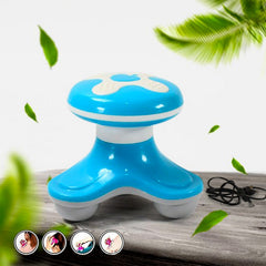 Top view of triangle USB rechargeable mini massager