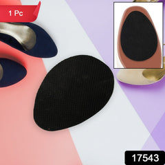 Close-up of adhesive side of non-slip shoe pads