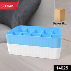 Compact drawer organizer for socks and underwear