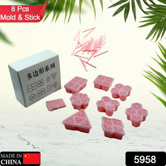 Close-up of silicone ice molds in various fun designs