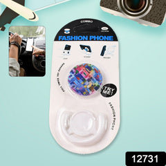 Smartphone bracket car mount with floral paisley pattern