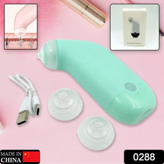 Blackhead remover showing vacuum tip