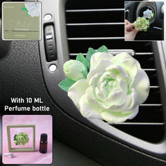 Rose-shaped car air freshener clip on AC vent