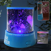 LED Star Projector Night Light with music function & rotating base