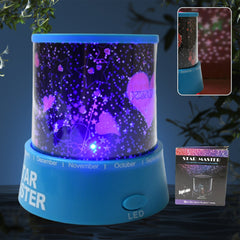 LED Star Projector Night Light with music function & rotating base