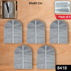 Zippered clothes storage cover for wardrobe organization