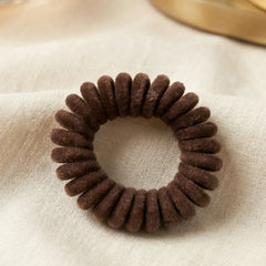 Ponytail holder telephone wire hair band