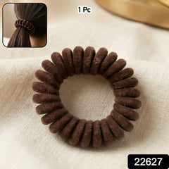 Spiral coil stretch hair band