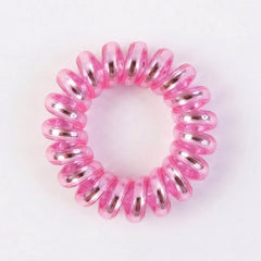 Elastic spiral coil hair ties, ideal for active lifestyles