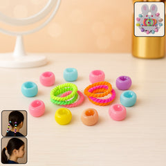 12-piece girls hair clip and hairband set with pastel colors