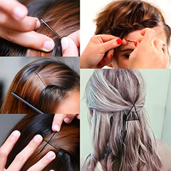Medium size black bobby pins