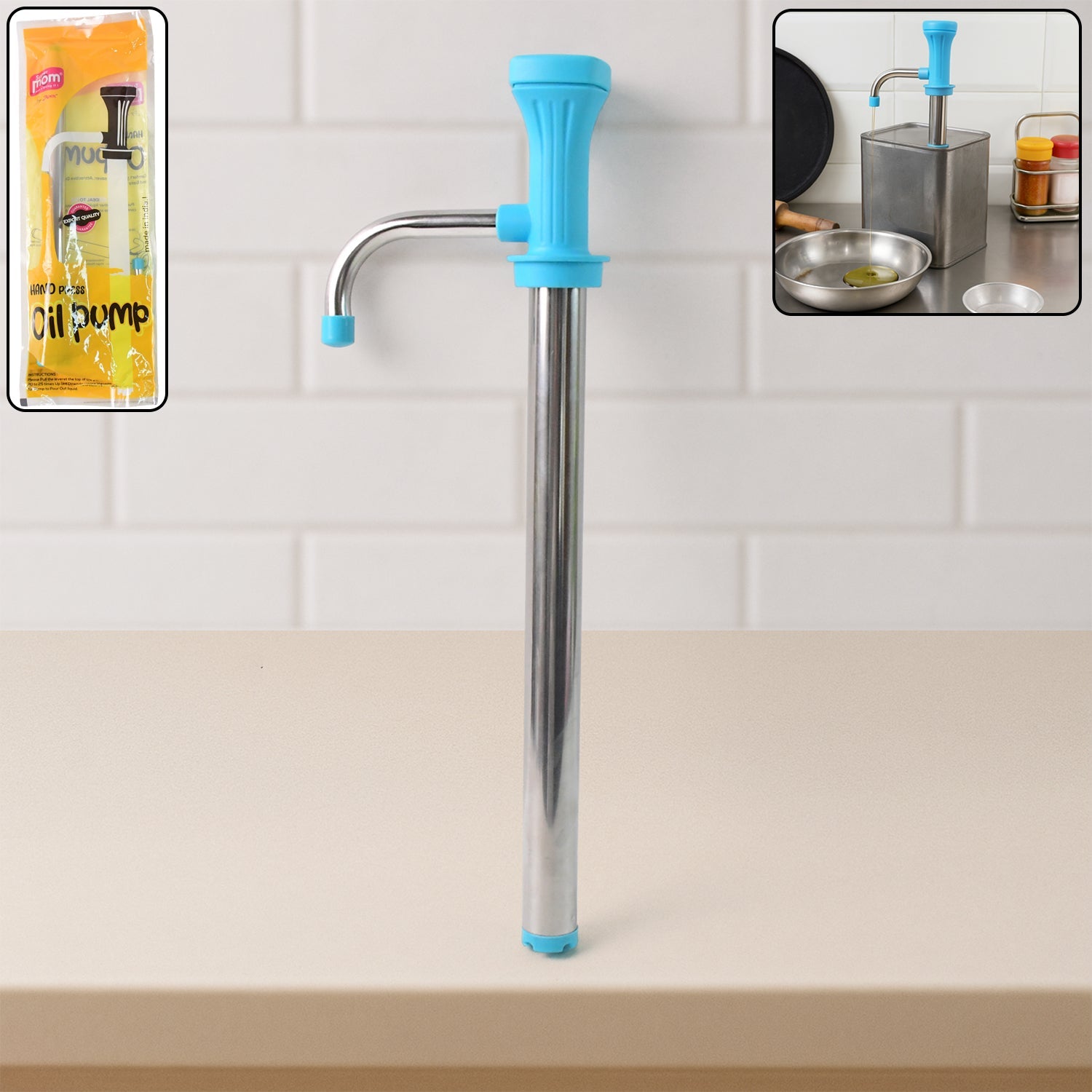 Supermom Manual Stainless Steel Oil Pump Dispenser