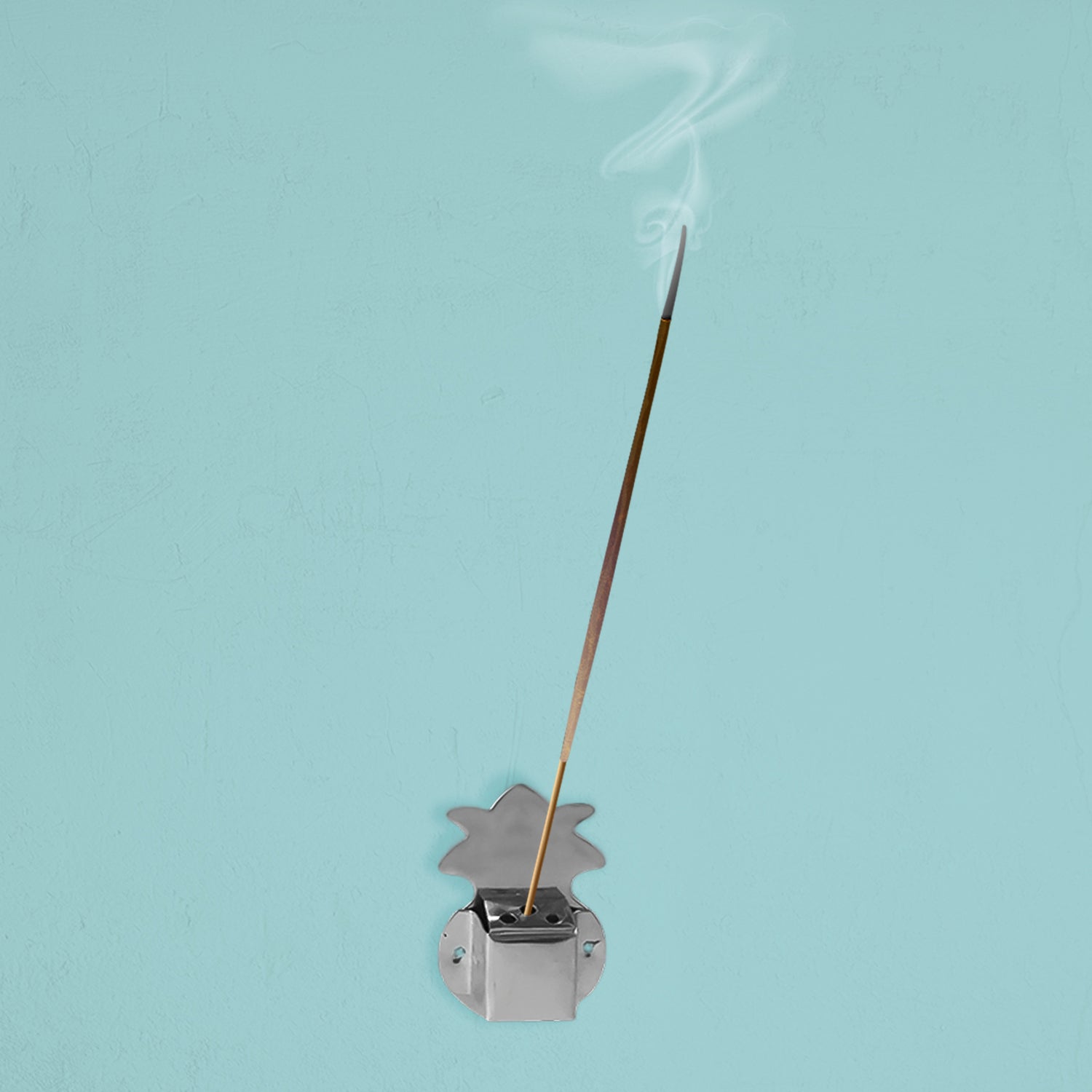 Silver Finish Wall-Mounted Agarbatti Holder set