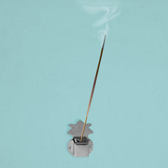 Silver Finish Wall-Mounted Agarbatti Holder set