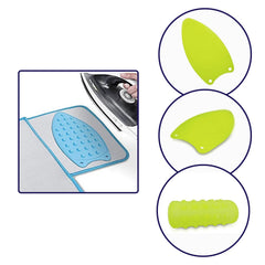 Silicone iron mat protecting surface during ironing
