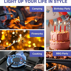 Flexible Metal Neck on Rechargeable Electric Arc Lighter
