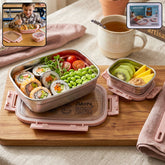 Ganesh Alpha Junior Stainless Steel Kids Lunch Box Set with secure lid