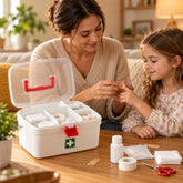 Medical Storage Box with Detachable Tray & Handle