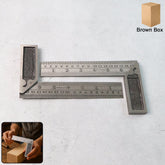 Heavy-Duty Metal Try Square Ruler Set