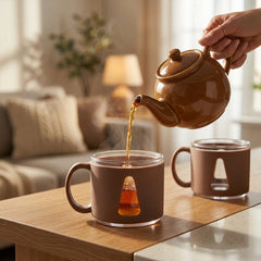 Glass style tea cups from the set