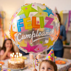 Round cumpleanos party balloon