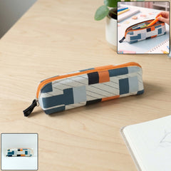 Designer Fabric Pencil Pouch closed