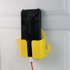 Wall-mount mobile stand showcasing hook design