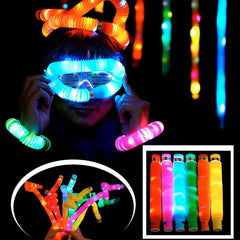 Individual colorful sensory stretch tube