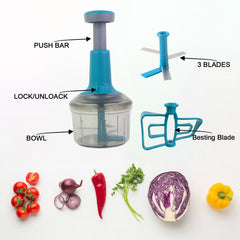 Manual Push Chopper with push-down mechanism