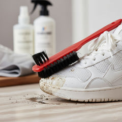 Shoe scrubber brush for effective dirt removal