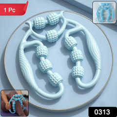 Ergonomic body massage roller for muscle relaxation