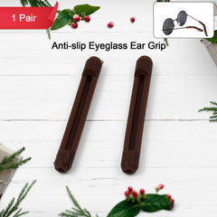 Silicone eyeglass temple grip securely on glasses