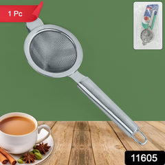 Stainless Steel Tea Strainer with Pipe Handle Grip