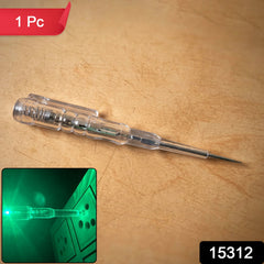 Close-up of digital voltage tester pen tip