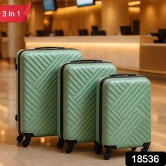 Close-up of TSA-approved lock on hard shell luggage