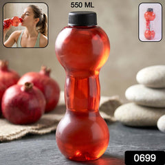Leak-proof cap of dumbbell shaped water bottle