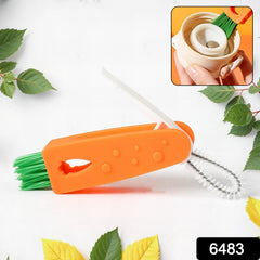 Cleaning brush set showing spiral brush and slender hook tools