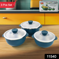 Apex Heat Guard Microwave-Safe Serving Bowl Trio