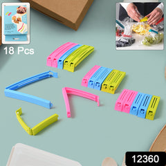 Reusable kitchen sealer clips in assorted sizes and colors