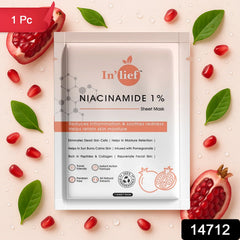Niacinamide Face Mask packaged sheet