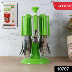 Complete stainless steel cutlery collection