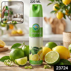 Lime Zest Air Perfume and Deodorizer spray bottle