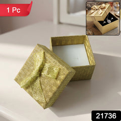 Premium gift box with decorative ribbon display