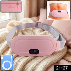 Electric waist belt with adjustable heat therapy